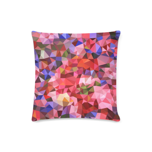 Pink Custom Zippered Pillow Case 16"x16"(Twin Sides)