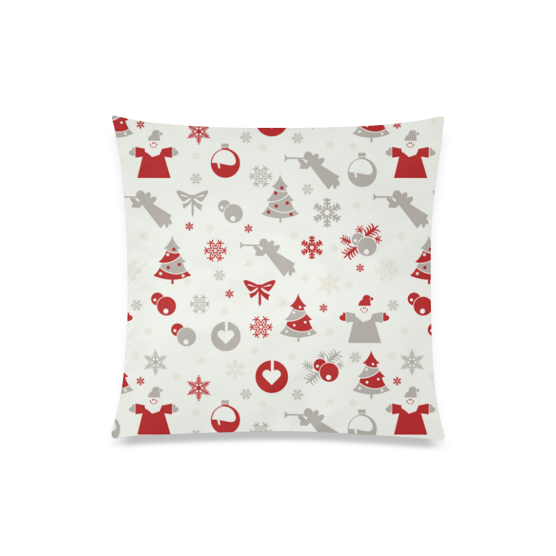 New Year Custom Zippered Pillow Case 20"x20"(One Side)