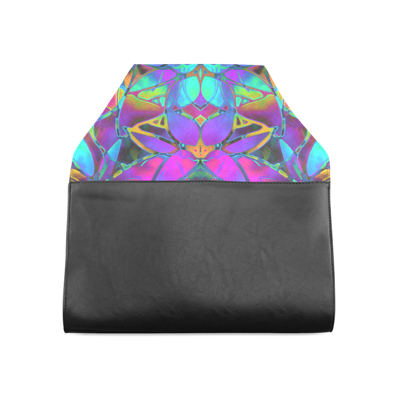 Floral Fractal Art G308 Clutch Bag (Model 1630)