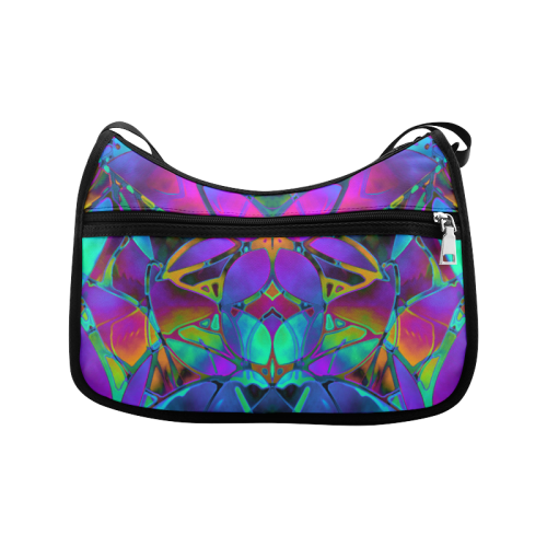 Floral Fractal Art G308 Crossbody Bags (Model 1616)