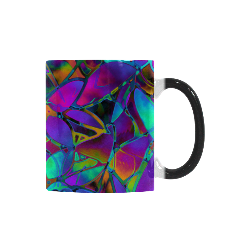 Floral Fractal Art G308 Custom Morphing Mug