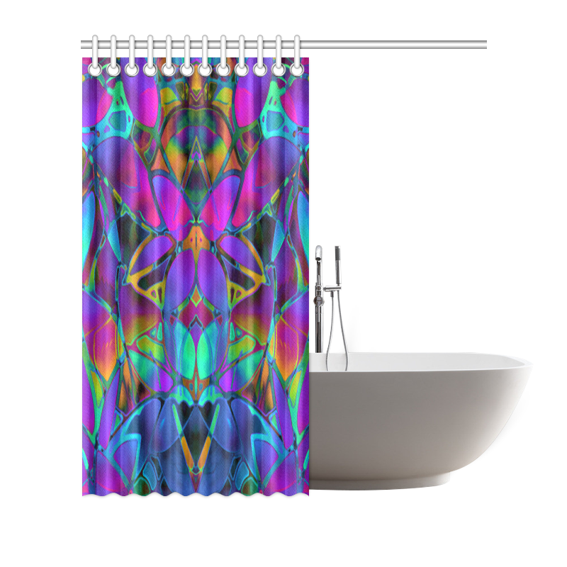 Floral Fractal Art G308 Shower Curtain 66"x72"