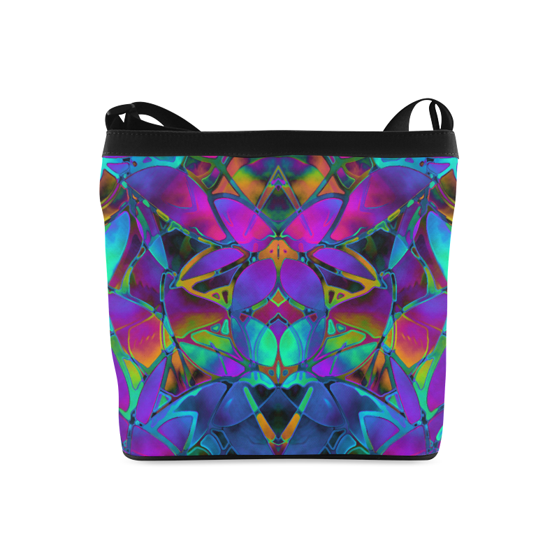 Floral Fractal Art G308 Crossbody Bags (Model 1613)