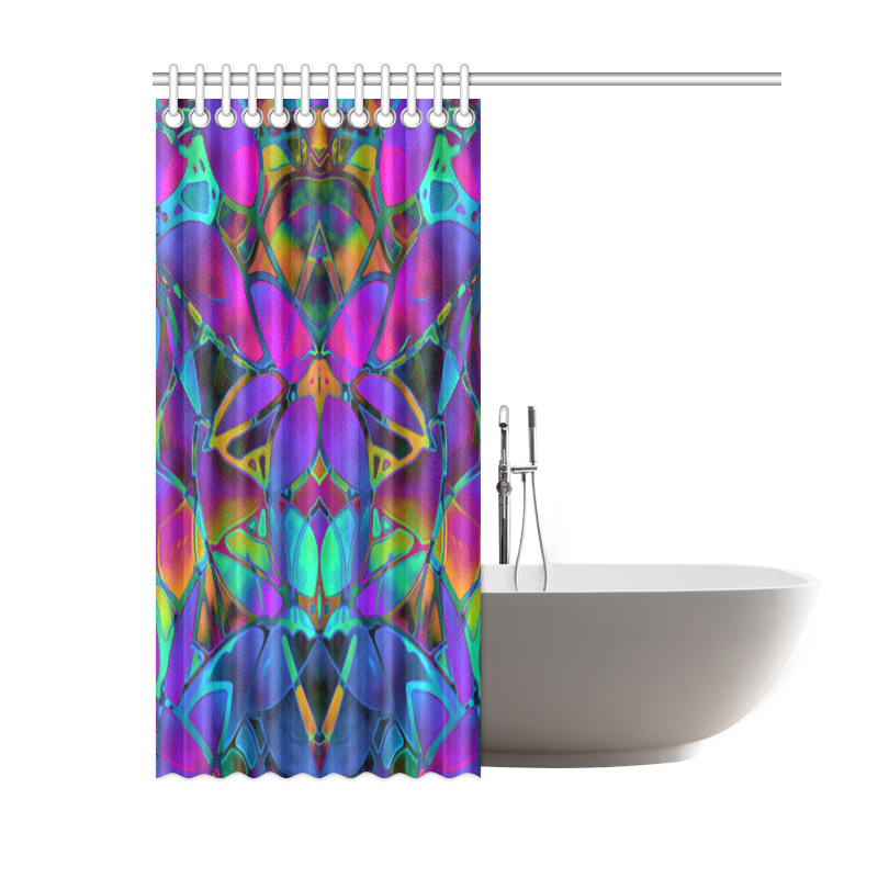 Floral Fractal Art G308 Shower Curtain 60"x72"
