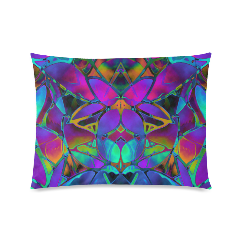 Floral Fractal Art G308 Custom Picture Pillow Case 20"x26" (one side)