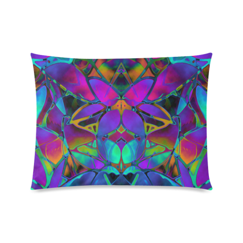 Floral Fractal Art G308 Custom Picture Pillow Case 20"x26" (one side)