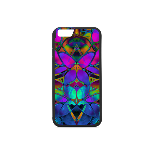 Floral Fractal Art G308 Rubber Case for iPhone 6/6s