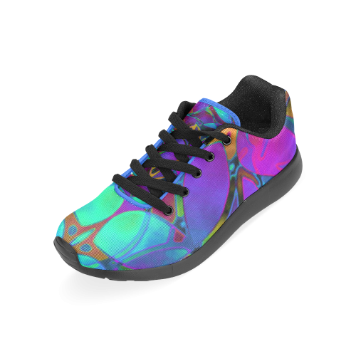 Floral Fractal Art G308 Women’s Running Shoes (Model 020)