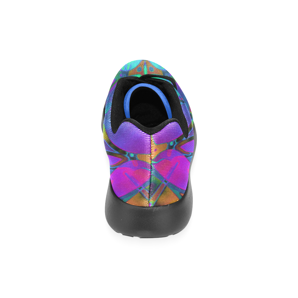 Floral Fractal Art G308 Women’s Running Shoes (Model 020)