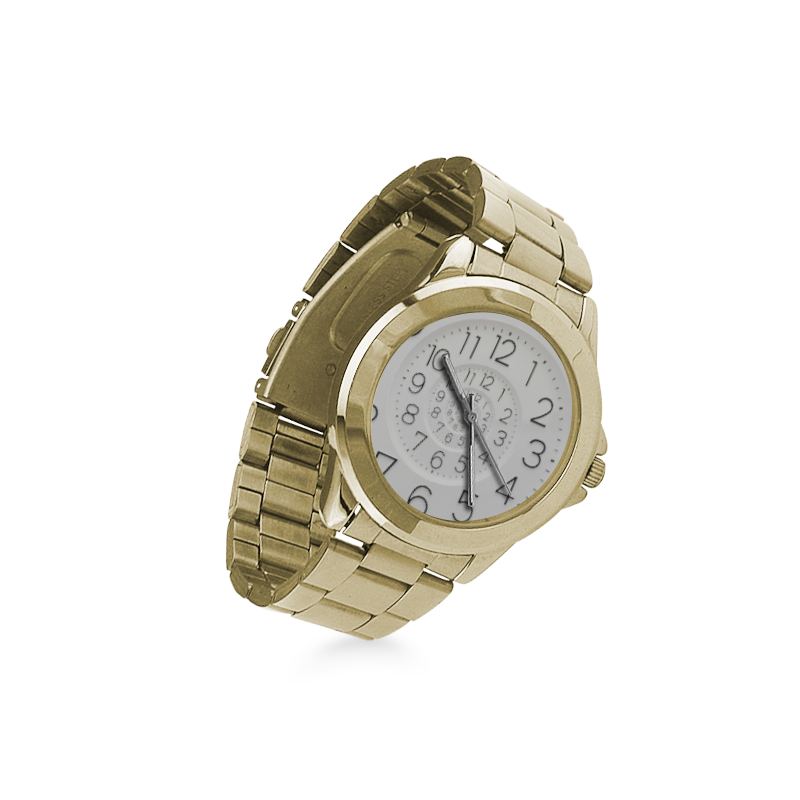 Spiral Clock Droste Clock Custom Gilt Watch(Model 101)