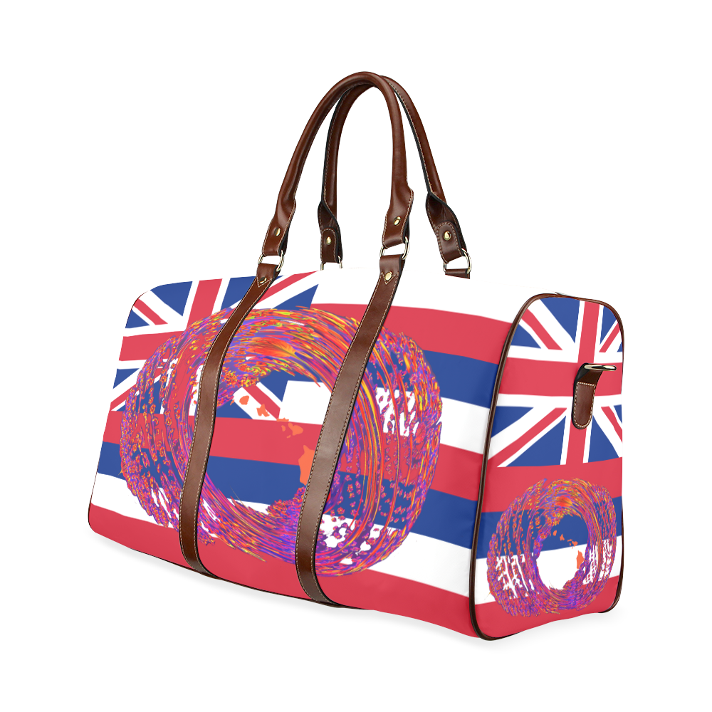 HAWAIIAN MEMORIES UPGRADE Waterproof Travel Bag/Large (Model 1639)