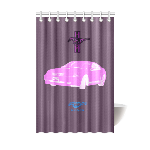 MUSTANG GT PINK Shower Curtain 48"x72"