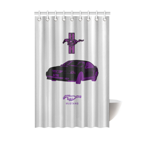MUSTANG GT PURPLE Shower Curtain 48"x72"