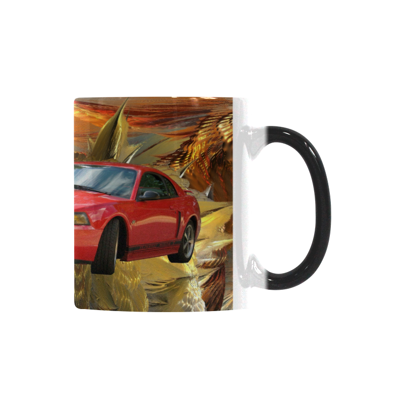 RED MUSTANG GT 03 GOLD SERIES (690) Custom Morphing Mug