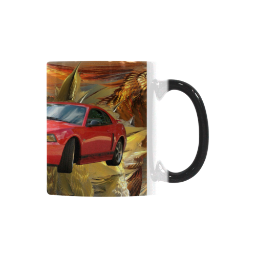 RED MUSTANG GT 03 GOLD SERIES (690) Custom Morphing Mug