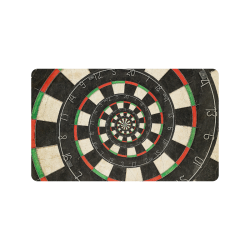 Spiral Dart Board Droste Effect Doormat 30"x18"