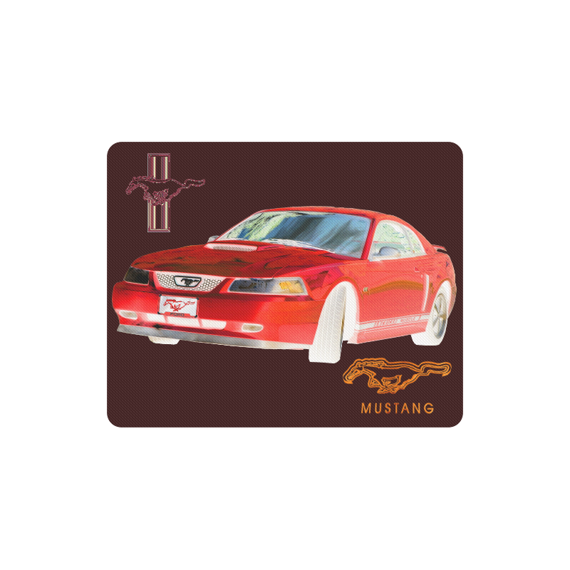 MUSTANG GT CHROME RED Rectangle Mousepad