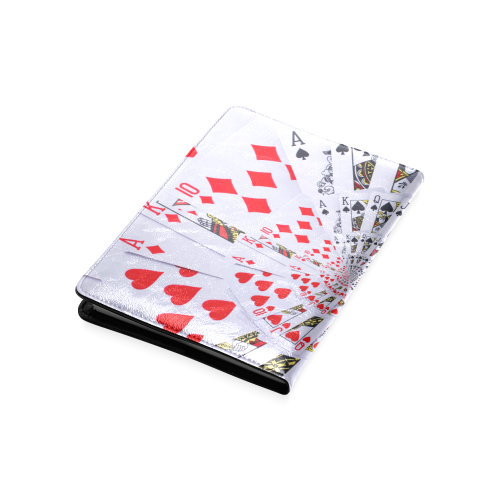 Poker Royal Flush All Suits Droste Spiral Custom NoteBook A5