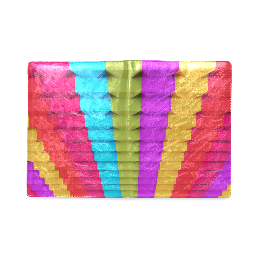 Colorful 3D Geometric Blocks Custom NoteBook B5
