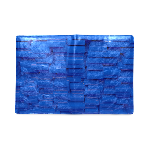 Glossy Blue 3d Cubes Custom NoteBook B5