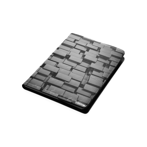 Glossy Black 3d Cubes Custom NoteBook B5
