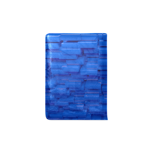 Glossy Blue 3d Cubes Custom NoteBook A5