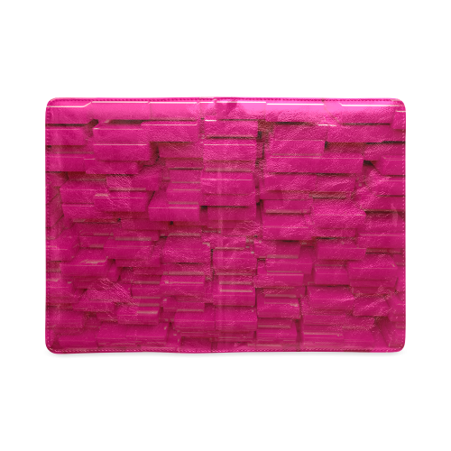 Glossy Pink 3d Cubes Custom NoteBook A5