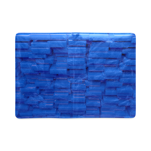 Glossy Blue 3d Cubes Custom NoteBook A5