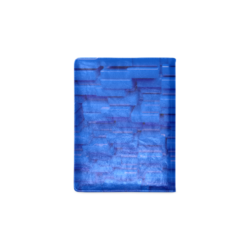 Glossy Blue 3d Cubes Custom NoteBook B5