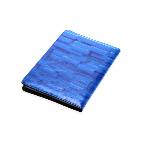 Glossy Blue 3d Cubes Custom NoteBook A5