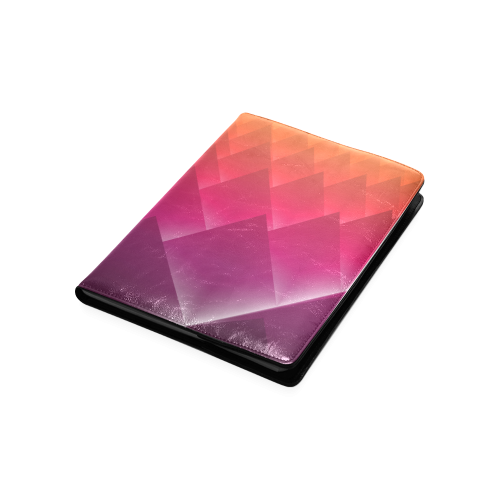 3d Abstract Purple and Orange Pyramids Custom NoteBook B5