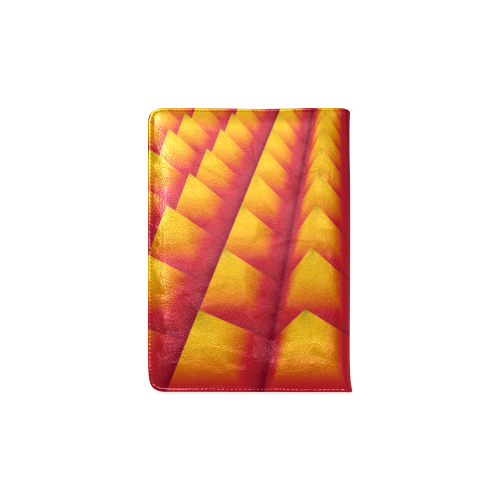 3d Abstract Red and Yellow Pyramids Custom NoteBook A5