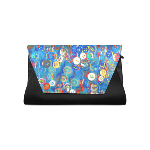 buttons in blue Clutch Bag (Model 1630)