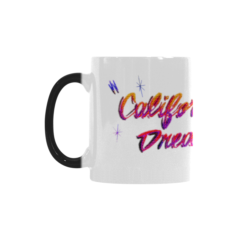 CALIFORNIA DREAMER YELLOW RED N PURPLE BRICK Custom Morphing Mug