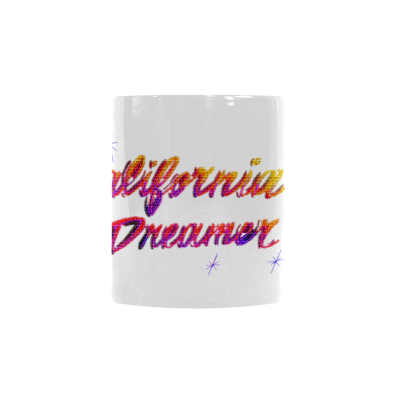 CALIFORNIA DREAMER YELLOW RED N PURPLE BRICK Custom Morphing Mug