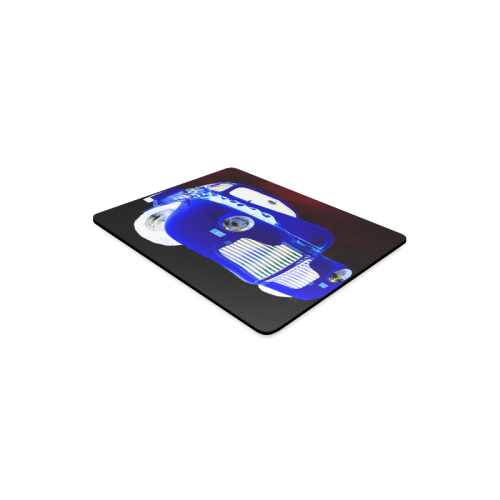 1941 Master Deluxe BLUE WITH WHITE FLAME Rectangle Mousepad
