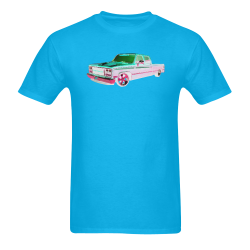 1988 CHEVROLET SILVERADO CREW CAB TURQUOISE N PINK Sunny Men's T- shirt (Model T06)
