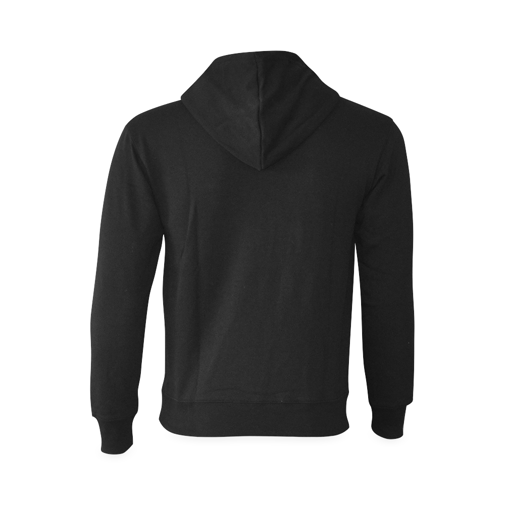 Black gibson-es-345 Oceanus Hoodie Sweatshirt (Model H03)
