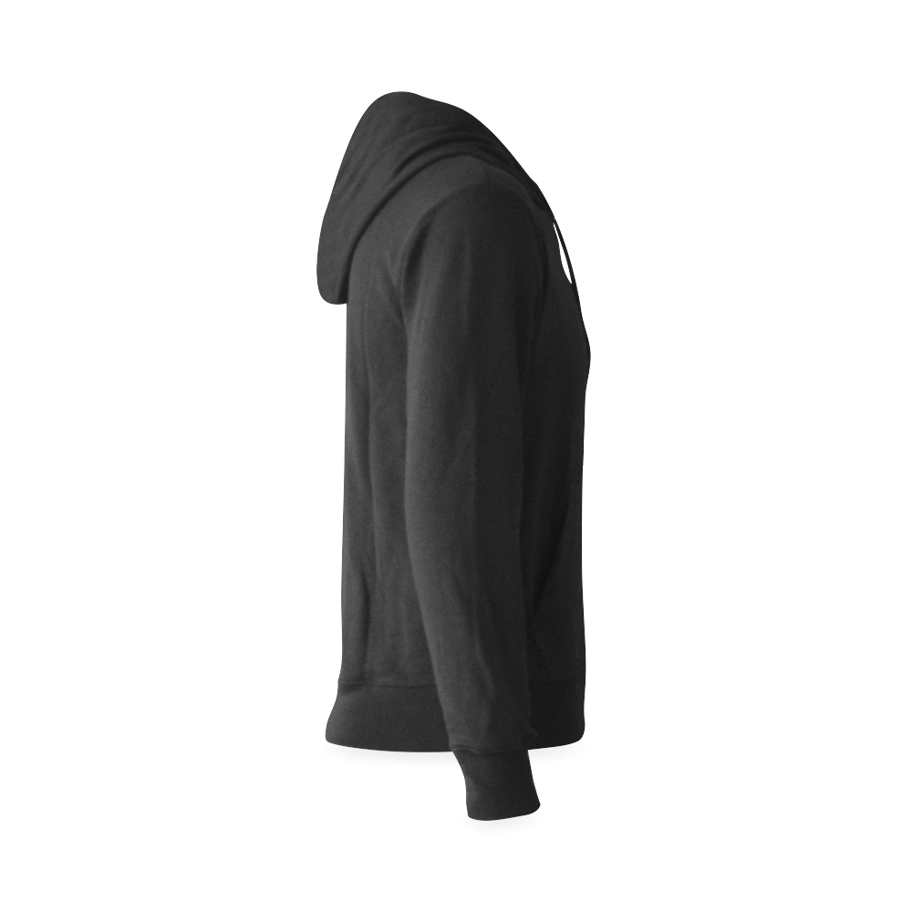 Black gibson-es-345 Oceanus Hoodie Sweatshirt (Model H03)