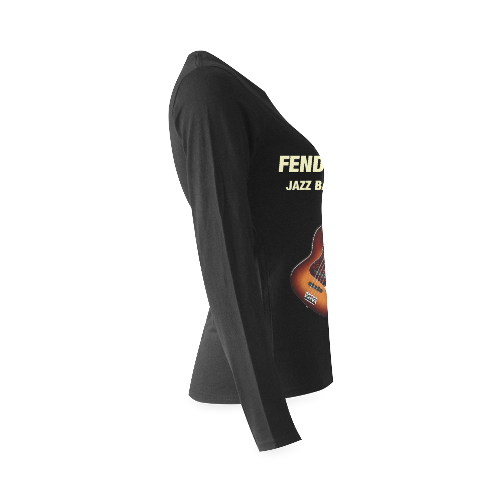 Fender Jazz Bass Sunny Women's T-shirt (long-sleeve) (Model T07)