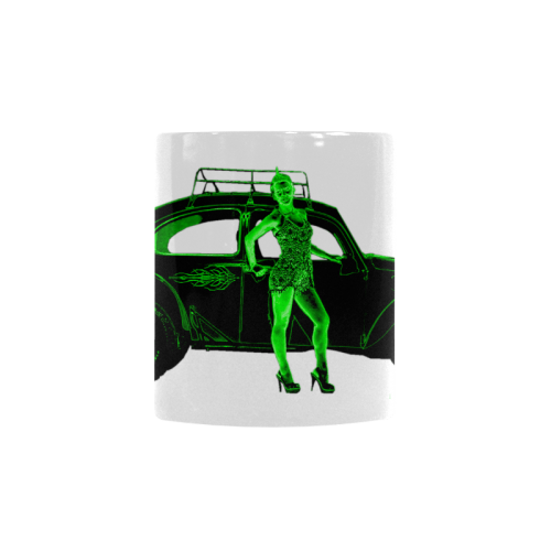 1970 Volkswagen Beetle Green BAJA Custom Morphing Mug