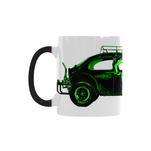 1970 Volkswagen Beetle Green BAJA Custom Morphing Mug