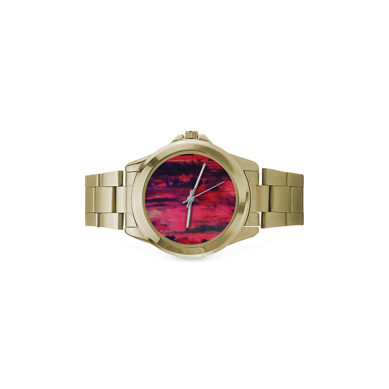 Pink SUnset Watch Custom Gilt Watch(Model 101)