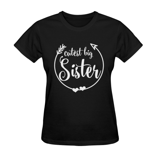 Cutest Big Sister Sunny Women's T-shirt (Model T05)