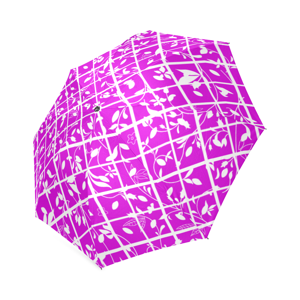 Pink Swirls Foldable Umbrella (Model U01)