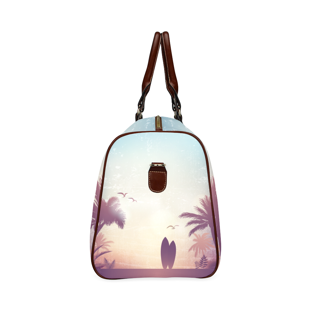 Tropical Summer Landscape Waterproof Travel Bag/Large (Model 1639)