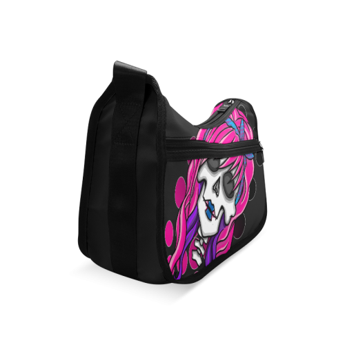 rockabilly skull Crossbody Bags (Model 1616)