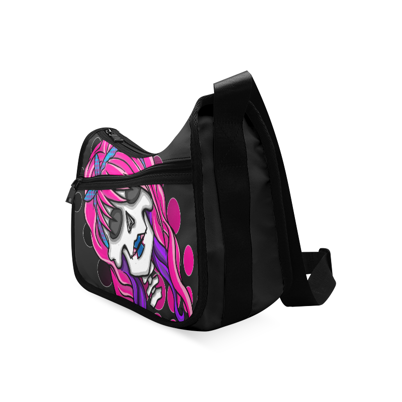 rockabilly skull Crossbody Bags (Model 1616)