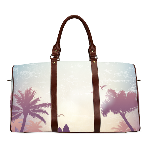 Tropical Summer Landscape Waterproof Travel Bag/Large (Model 1639)