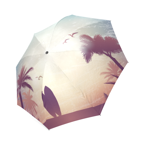 Tropical Summer Landscape Foldable Umbrella (Model U01)
